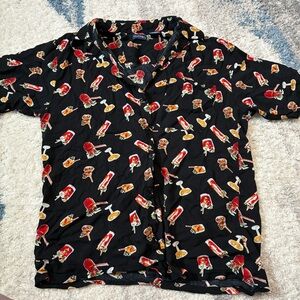 Vintage Puritan Cocktail All-Over Print Button Down